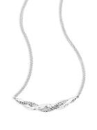 Lois Hill Kays Sterling Silver Twisted Pendant Necklace