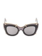 48mm Pomellato Cat Eye Sunglasses
