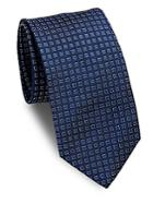 Thomas Pink Stratton Grid Raw-silk Tie