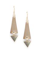 Alexis Bittar Lucite Mother-of-pearl Linear Earrings