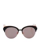 Diorama 55mm Rounded Clubmaster Sunglasses