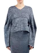 Stella Mccartney Cotton Heathered Long Sleeve Sweatshirt