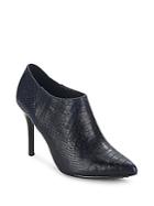 Alice + Olivia Snake-embossed Leather Ankle Boots
