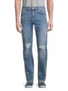 7 For All Mankind Paxtyn Destroyed Straight Jeans