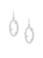 Suzanne Kalan White Sapphire And 14k White Gold Starburst Drop Earrings