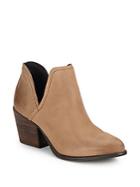 Steve Madden Solid Leather Slip-on Boots
