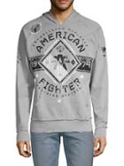 American Fighter Graphic Hooded Cotton Sweater