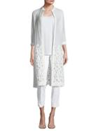 Lafayette 148 New York Auden Embroidered Duster Cardigan