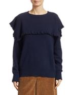 Chlo Ruffled Long-sleeve Sweater