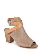 Lucky Brand Harum Leather Peep-toe Ankle Boots