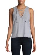 Betsey Johnson Performance Bleach-washed Tank Top