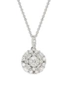 Saks Fifth Avenue 14k White Gold & Diamond Round Pendant Necklace