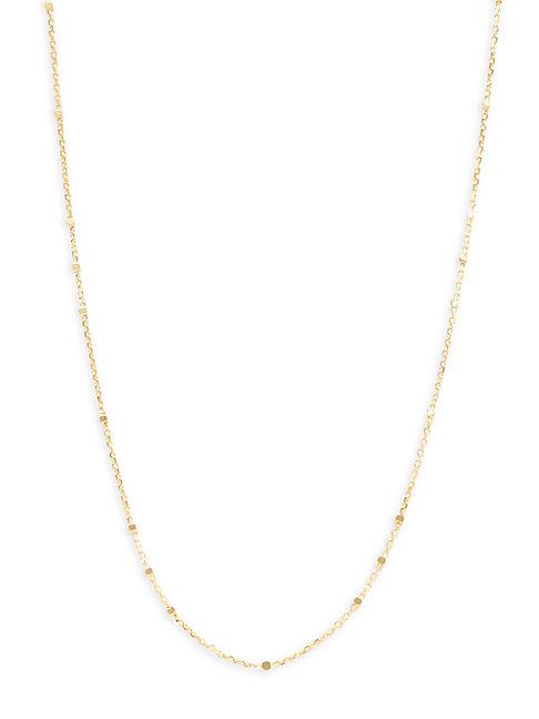 Saks Fifth Avenue Made In Italy 14k Yellow Gold Necklace/18