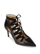 Jimmy Choo Leather Lace-up Closed Toe Pumps