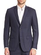 Theory Slim-fit Micro Grid Sportcoat