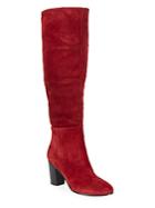 Karl Lagerfeld Paris Tulle Tall Suede Boots