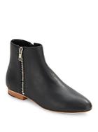 Loeffler Randall Leather Zipped Ankle Boots