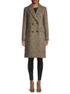 Cinzia Rocca Double-breasted Houndstooth Coat