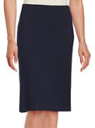 Lafayette 148 New York Solid Fitted Skirt