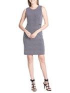 Calvin Klein Sleeveless Polka-dot Sheath Dress