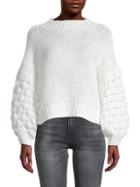Rd Style Knit Balloon-sleeve Sweater