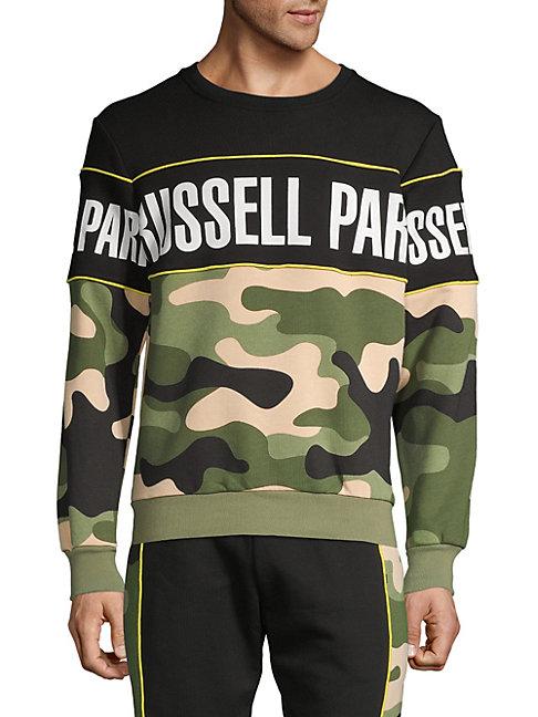 Russell Park Printed Cotton-blend Sweatshirt