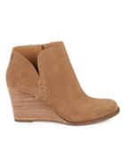 Lucky Brand Yimmie Suede Wedge Booties