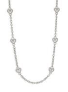 Judith Ripka Sterling Silver & Cubic Zirconia Heart Necklace