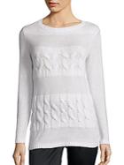 Lafayette 148 New York Cashmere Cable-knit Sweater