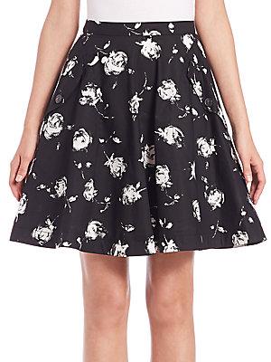 Nina Ricci Floral-print Skirt