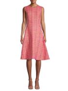 Prada Tweed Boucle Sleeveless A-line Dress