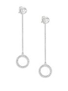 Roberto Coin White Gold & Diamond Circle Pendant Drop Earrings