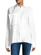 Each X Other Ruffle-pocket Cotton Blouse