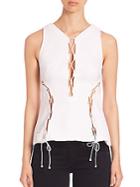 Kendall + Kylie Lace-up Top