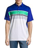 Callaway Opti-dri Roadmap Striped Short Sleeve Polo Golf Shirt