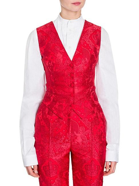 Dolce & Gabbana Sleeveless Jacquard Vest