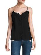 Paige Aviana Silk Button-front Camisole