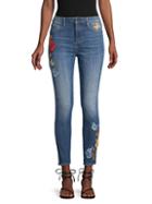 Driftwood Jackie High-rise Embroidered Skinny Jeans