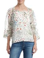 Joie Neema Floral Drawstring Blouse