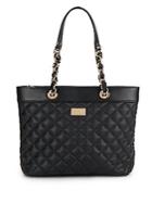 St. John Quilted Leather Tote Bag