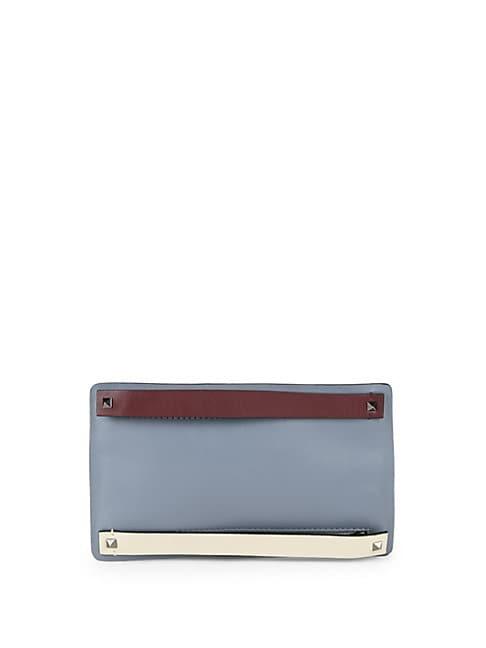 Valentino Garavani Colorblock Leather Zip Wallet