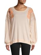 Free People Feelin' It Embroidered Top