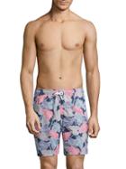 Trunks Surf + Swim Premium Bio Wash Palm-print Swim Shorts