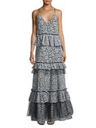 Zac Posen Tiered Lace Gown