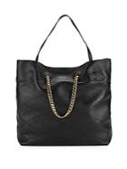 Lanvin Quilted Leather Tote Bag