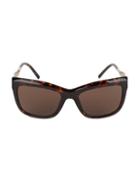 Burberry 56mm Angular Square Sunglasses