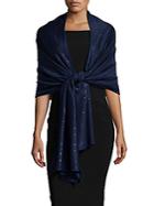 St. John Sequined Knit Wrap Stole