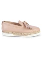 Tod's Leather Espadrille Loafers
