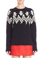 N 21 Patterned Wool-blend Sweater
