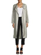 Akris Embroidered Silk Duster Coat